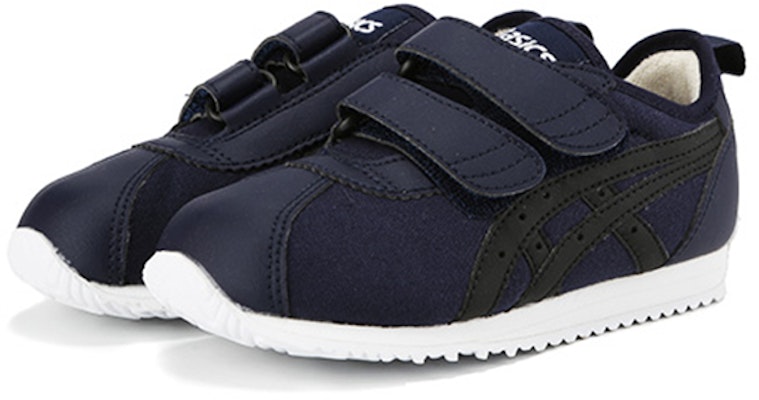 中童 Asics Corsair 簡約舒適 魔術貼低幫運動跑步鞋 藏青色 Lookbook 中童 Asics Corsair 簡約舒適 魔術貼低幫運動跑步鞋 藏青色