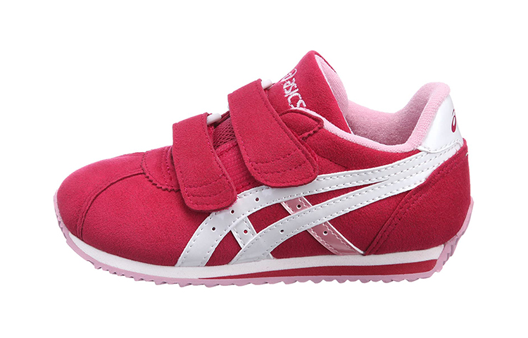 Buy 中童 Asics Corsair 小威 2 麂皮 輕便舒適 耐磨 低筒 跑步鞋 紅白色