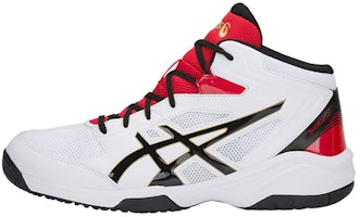 (Preschool) ASICS Dunkshot MB 8 Mid 'White Black Red' TBF139-100 (Preschool) ASICS Dunkshot MB 8 Mid 'White Black Red' TBF139-100