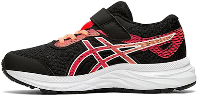 (Preschool) ASICS Excite 6 /Pink/Red 'Black' 1014A094-002 (Preschool) ASICS Excite 6 /Pink/Red 'Black' 1014A094-002