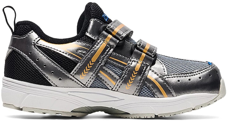 中童 Asics Gd.runner Mini Mg-narrow 2 魔鬼氈潮流運動跑步鞋 黑灰色 Order 中童 Asics Gd.runner Mini Mg-narrow 2 魔鬼氈潮流運動跑步鞋 黑灰色