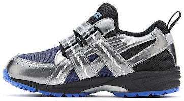(Preschool) ASICS GD Runner Mini MG 4 'Navy Blue Silver' 1144A205-406 (Preschool) ASICS GD Runner Mini MG 4 'Navy Blue Silver' 1144A205-406