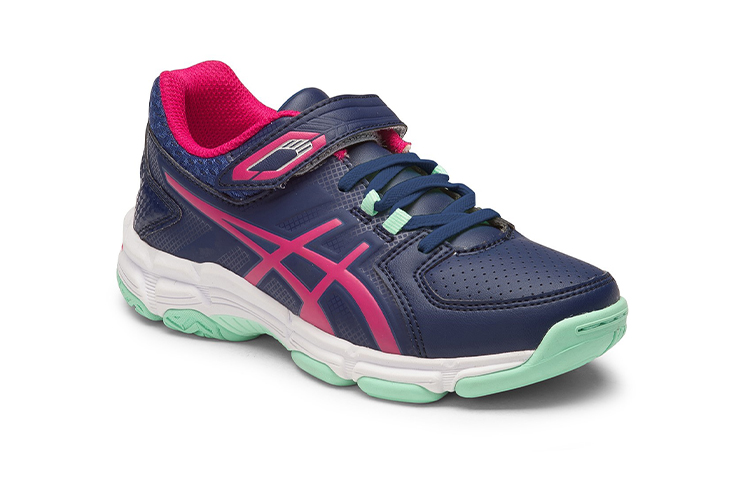 Lookbook 中童 Asics Gel-540TR 魔術貼 防滑耐磨訓練鞋 深藍粉