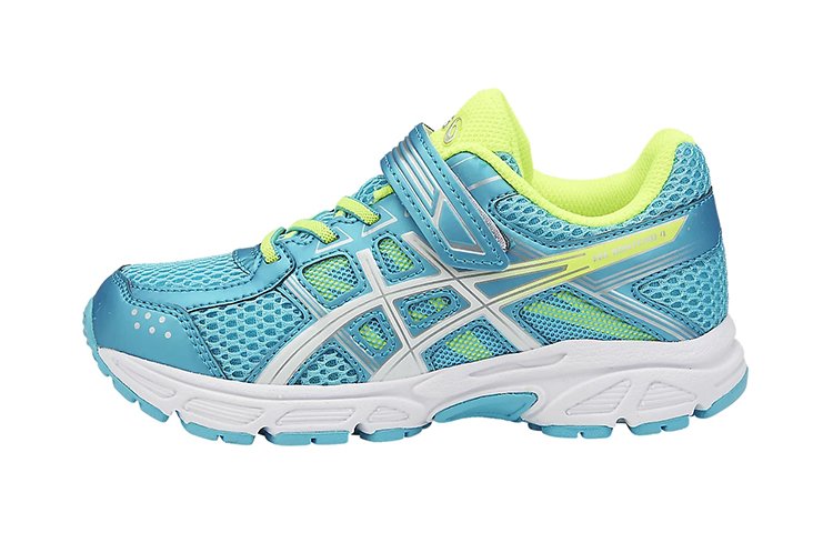 Buy 中童 Asics Gel-Contend 4 魔術貼 耐磨防滑 低幫運動跑步鞋 藍黃色