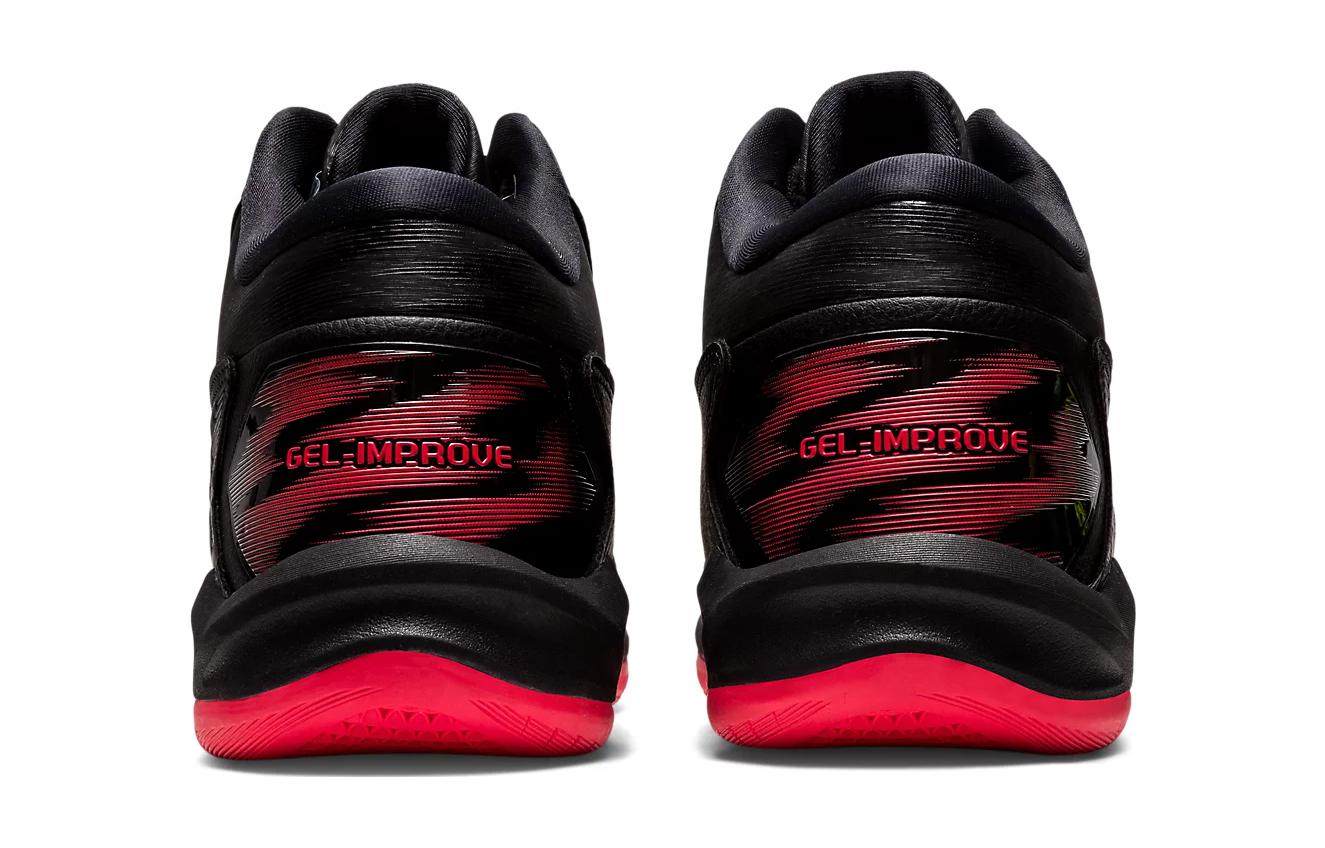 Details for 兒童 Asics GEL-IMPROVE 2 舒適 防滑耐磨 中筒 兒童跑步鞋 黑紅色