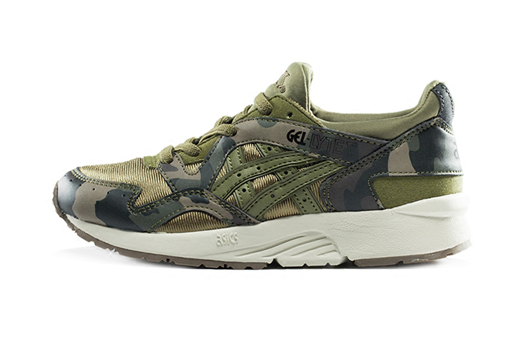 Buy 中童 Asics Gel-Lyte 5 舒適透氣 復古休閒運動鞋 軍綠