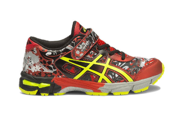 Order (PS) (幼児用) ASICS ゲルヌーサトライ 11 'ブラックレッド' C604N-9007 C604N-9007