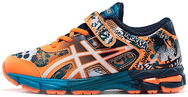 (Preschool) ASICS Gel-Noosa Tri 11 'Orange White Velcro' C604N-3001 (Preschool) ASICS Gel-Noosa Tri 11 'Orange White Velcro' C604N-3001