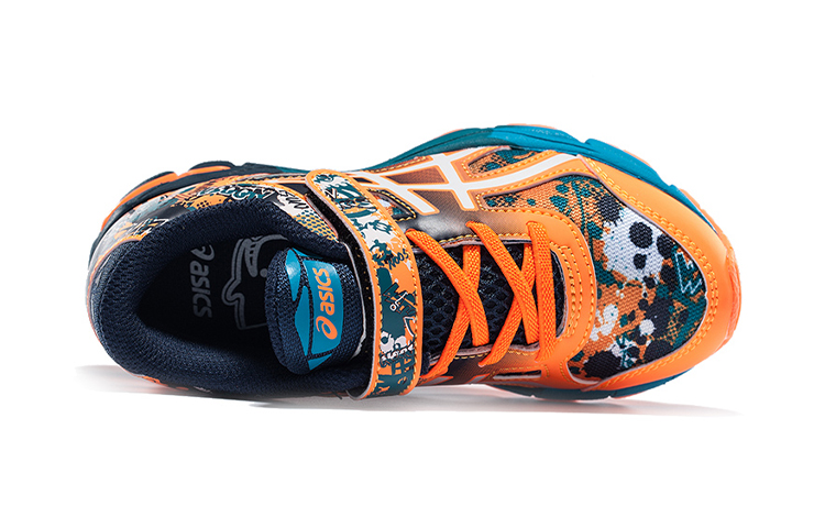 Shop 中童 Asics Gel-Noosa Tri 11 魔術貼 耐磨防滑 低筒運動鞋 橙白