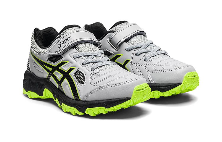 Lookbook (Preschool) ASICS Gel-Trigger 12 TX 'Grey Black Velcro' 1134A006-023