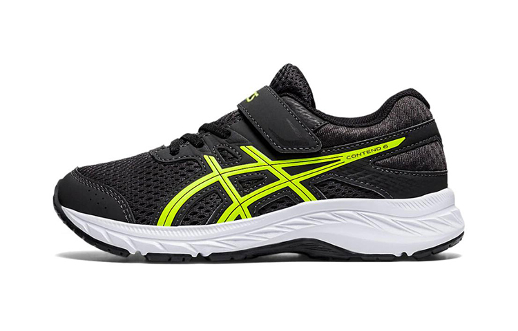 (Preschool) ASICS Gel Contend 6 'Graphite Safety Yellow' 1014A087-023