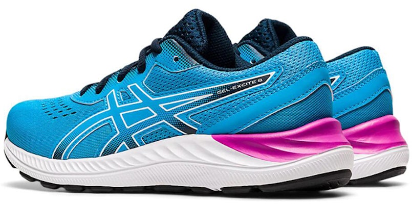 Asics Gel-Excite 8 (GS) 藍色跑步鞋 Lookbook Asics Gel-Excite 8 (GS) 藍色跑步鞋