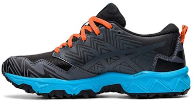 (Youth) ASICS Gel-Fuji Trabuco 8 Black/Blue/Orange 1014A137-004 (Youth) ASICS Gel-Fuji Trabuco 8 Black/Blue/Orange 1014A137-004