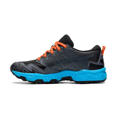 (Youth) ASICS Gel-Fuji Trabuco 8 Black/Blue/Orange