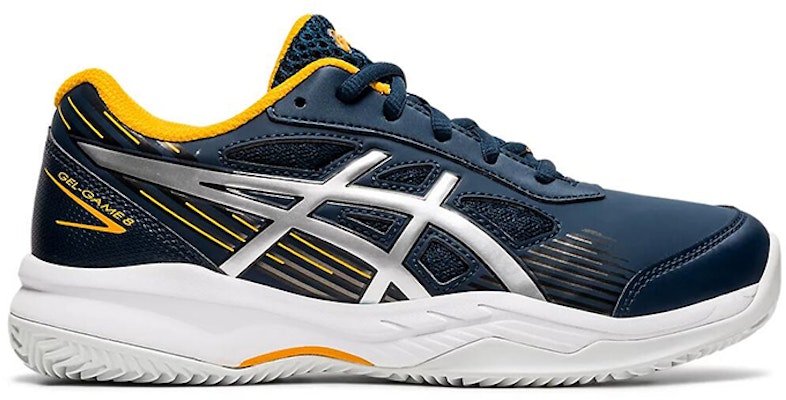 (Youth) ASICS Gel-Game 8 Clay OC 'Dark Blue Silver' 1044A024-400 Order (Youth) ASICS Gel-Game 8 Clay OC 'Dark Blue Silver' 1044A024-400