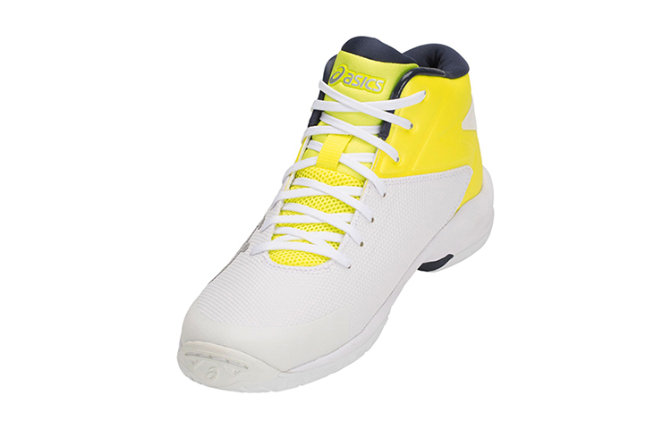 Lookbook (Preschool) ASICS Gel Primeshot SP4 'White Yellow' TBF140-108