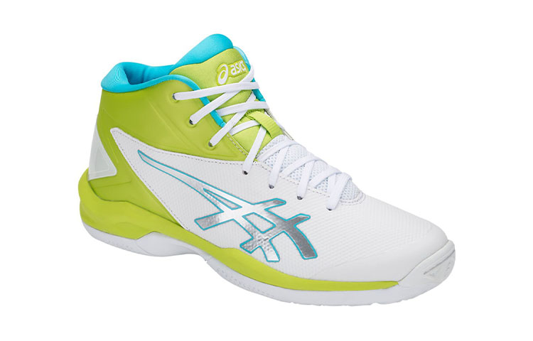 Lookbook (Preschool) ASICS Gel Primeshot SP4 Mid 'White Green' TBF140-0189