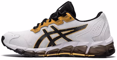 (Youth) ASICS Gel Quantum 360 6 Shoes White/Black/Golden 1204A001-101 (Youth) ASICS Gel Quantum 360 6 Shoes White/Black/Golden 1204A001-101