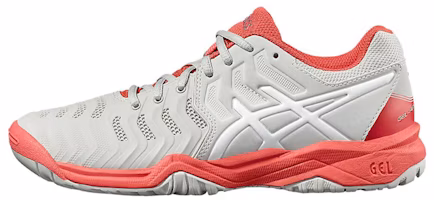 (Youth) ASICS Gel-Resolution 7 'Grey Red' C700Y-9601 (Youth) ASICS Gel-Resolution 7 'Grey Red' C700Y-9601