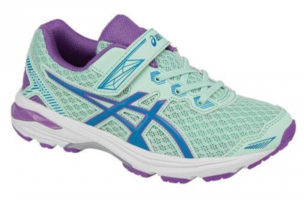 中童 Asics GT-1000 跑步鞋 綠紫 Lookbook 中童 Asics GT-1000 跑步鞋 綠紫