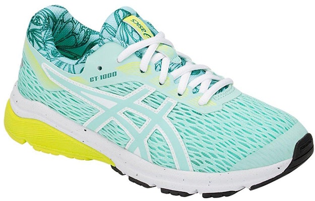 Asics GT-1000 7 (GS) 輕便透氣反彈 低筒慢跑鞋 綠黃 Lookbook Asics GT-1000 7 (GS) 輕便透氣反彈 低筒慢跑鞋 綠黃