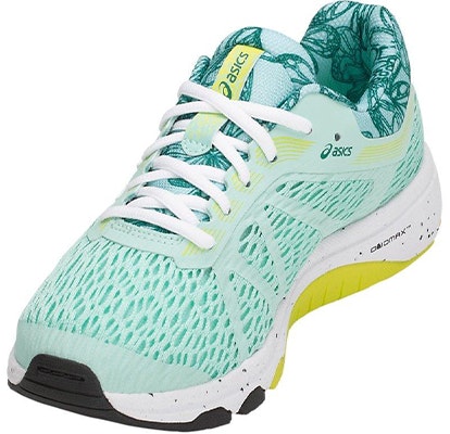 Asics GT-1000 7 (GS) 輕便透氣反彈 低筒慢跑鞋 綠黃 Shop Asics GT-1000 7 (GS) 輕便透氣反彈 低筒慢跑鞋 綠黃