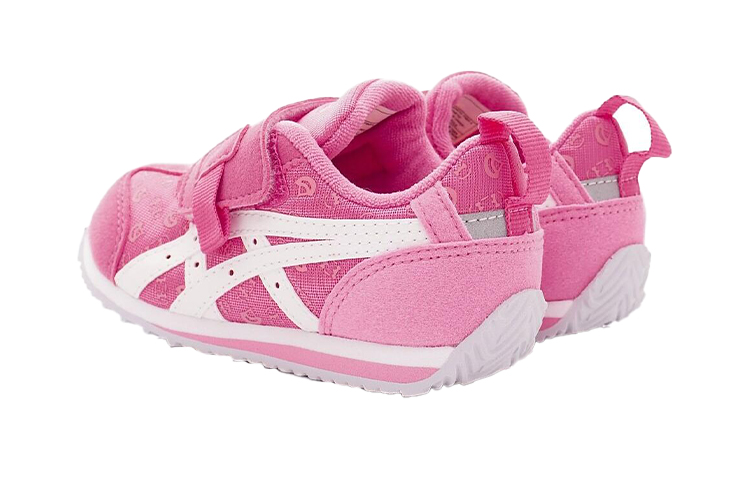 Shop 中童 Asics Idaho 魔術貼 低筒休閒跑步鞋 粉