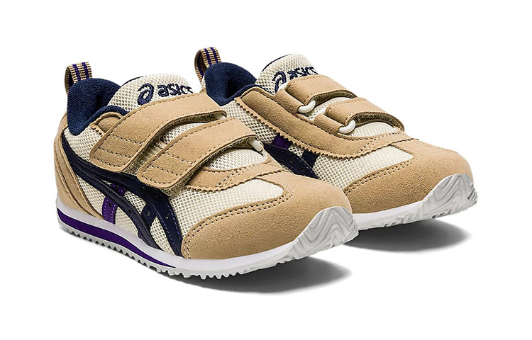 Lookbook (PS) ASICS Idaho Mini 4 ''Tan Navy'' Scarpe Bambino Marrone Blu 1144A236-200