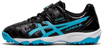 (Preschool) ASICS Juniole 5 TF Turf K Black/Blue 1104A009-005 (Preschool) ASICS Juniole 5 TF Turf K Black/Blue 1104A009-005