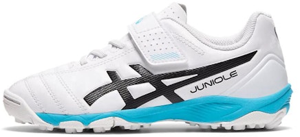 (Preschool) ASICS Juniole 5 TF Turf Sport Shoes K White/Black 1104A009-102 (Preschool) ASICS Juniole 5 TF Turf Sport Shoes K White/Black 1104A009-102