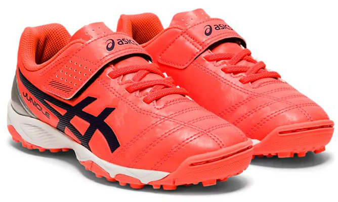 (Preschool) ASICS Juniole 5 TF Turf Sport Shoes K Orange/Red 1104A009-705 Lookbook (Preschool) ASICS Juniole 5 TF Turf Sport Shoes K Orange/Red 1104A009-705