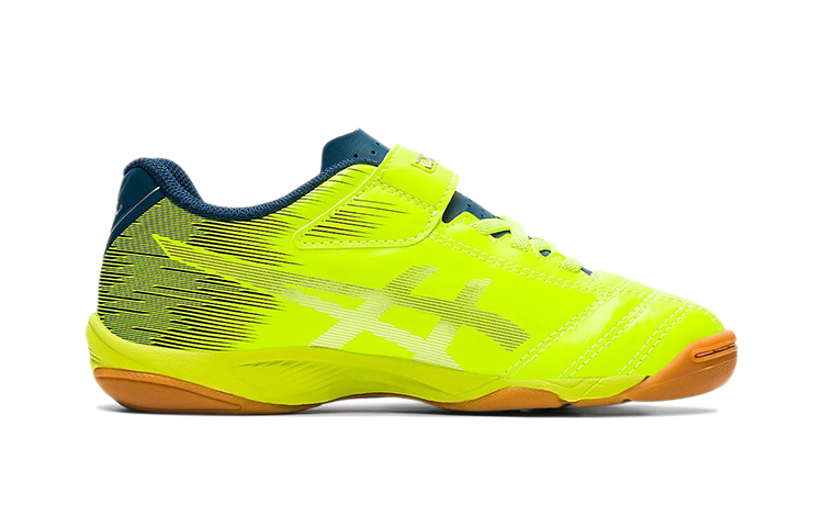 Order 中童 Asics Juniole 6 In 耐磨防滑 魔術貼便鞋 螢光黃