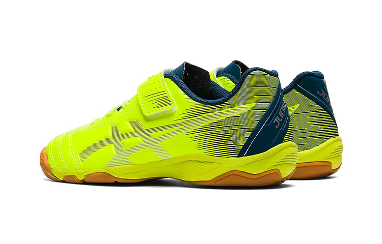 Shop 中童 Asics Juniole 6 In 耐磨防滑 魔術貼便鞋 螢光黃