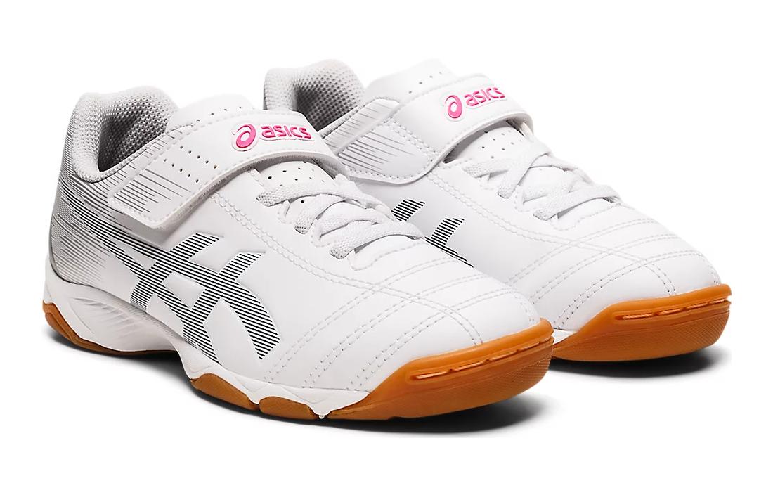 Lookbook 兒童 Asics Junior 6 舒適 耐磨輕便 低筒 兒童足球鞋 銀白色 日版