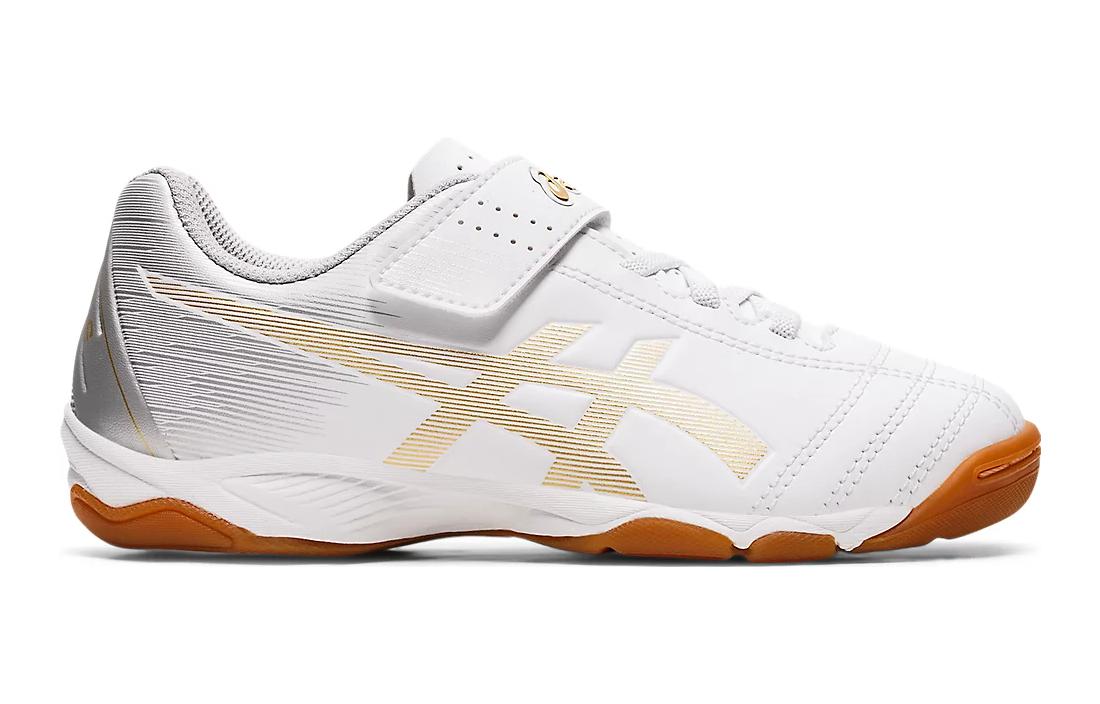 Order 兒童 Asics Juniole 6 舒適 耐磨輕便 低幫 兒童足球鞋 白金色