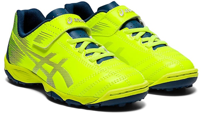 中童 Asics Juniole 6 TF 耐磨防滑 低筒休閒跑步鞋 螢光黃 Lookbook 中童 Asics Juniole 6 TF 耐磨防滑 低筒休閒跑步鞋 螢光黃