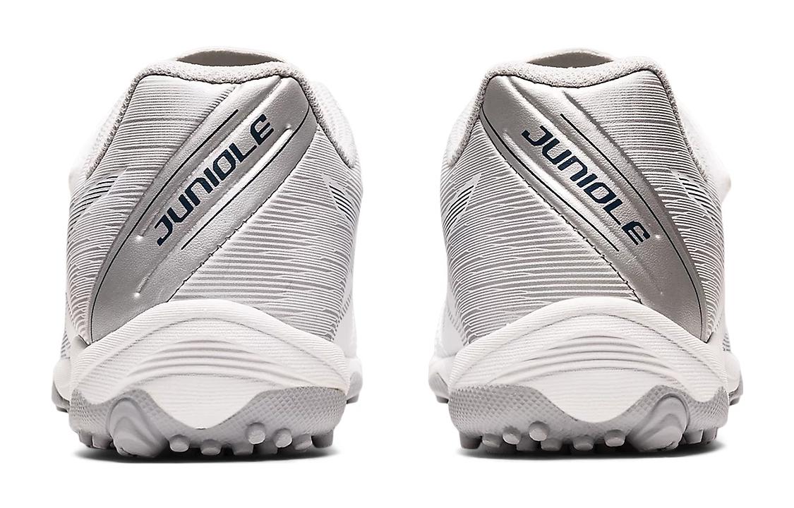 Details for 兒童 Asics Juniole 6 TF 舒適 透氣耐磨 低幫 兒童足球鞋 白灰色 日版
