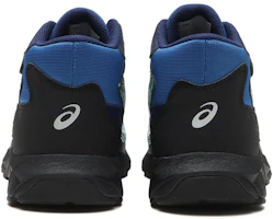 Shop 兒童 Asics 簡約舒適 減震耐磨 低筒 兒童跑步鞋 藍色
