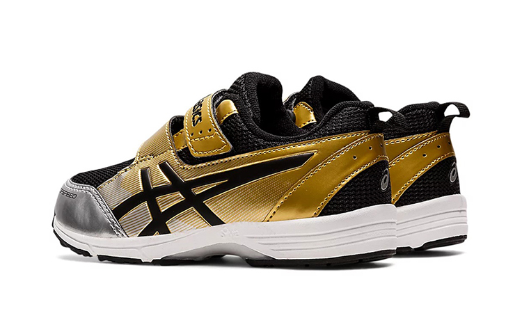 Shop 中童 Asics Mini-Zero 3 運動休閒 耐磨 低筒 兒童跑步鞋 黑金