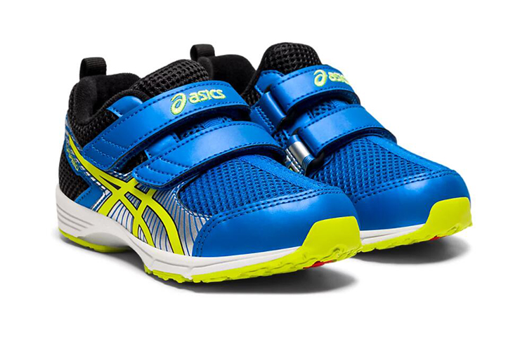 Lookbook (PS) ASICS Mini 4 'Biru Kuning Perak' Sneakers 1144A174-402