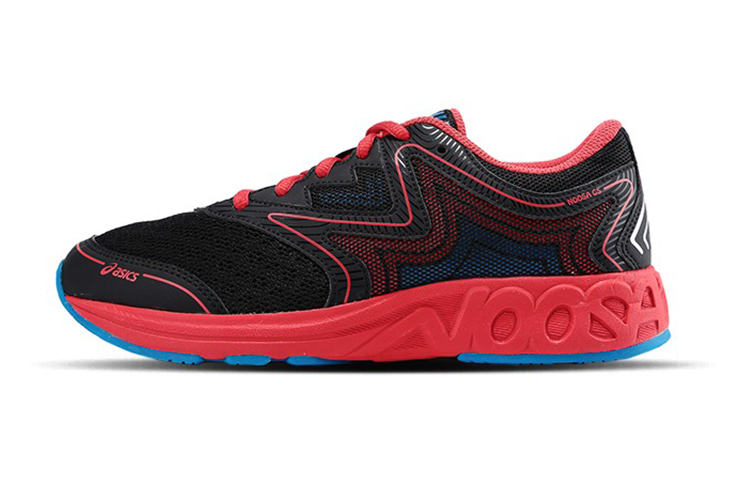 (Preschool) ASICS Noosa 'Black Red' C712N-002