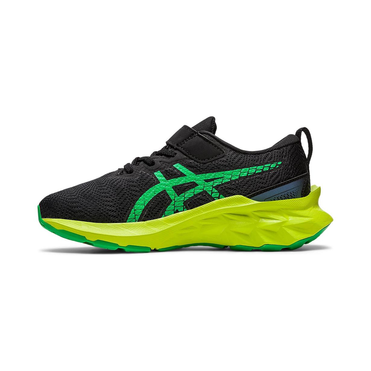 (Preschool) ASICS Novablast 2 'Black Lime Zest' 1014A236-004