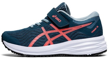 (Preschool) ASICS Patriot 12 'Magnetic Blue Sunrise Red' 1014A138-400 (Preschool) ASICS Patriot 12 'Magnetic Blue Sunrise Red' 1014A138-400