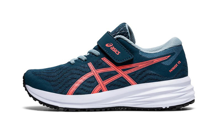 (Preschool) ASICS Patriot 12 'Magnetic Blue Sunrise Red' 1014A138-400