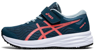 (Preschool) ASICS Patriot 12 'Magnetic Blue Sunrise Red' 1014A138-400 (Preschool) ASICS Patriot 12 'Magnetic Blue Sunrise Red' 1014A138-400