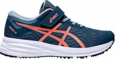 (Preschool) ASICS Patriot 12 'Magnetic Blue Sunrise Red' 1014A138-400 (Preschool) ASICS Patriot 12 'Magnetic Blue Sunrise Red' 1014A138-400