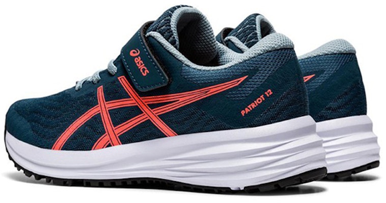 (Preschool) ASICS Patriot 12 'Magnetic Blue Sunrise Red' 1014A138-400 Shop (Preschool) ASICS Patriot 12 'Magnetic Blue Sunrise Red' 1014A138-400