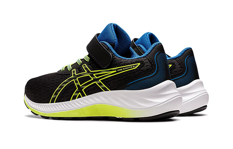 Shop (Preschool) ASICS Pre Excite 9 'Black Hazard Green' 1014A234-003