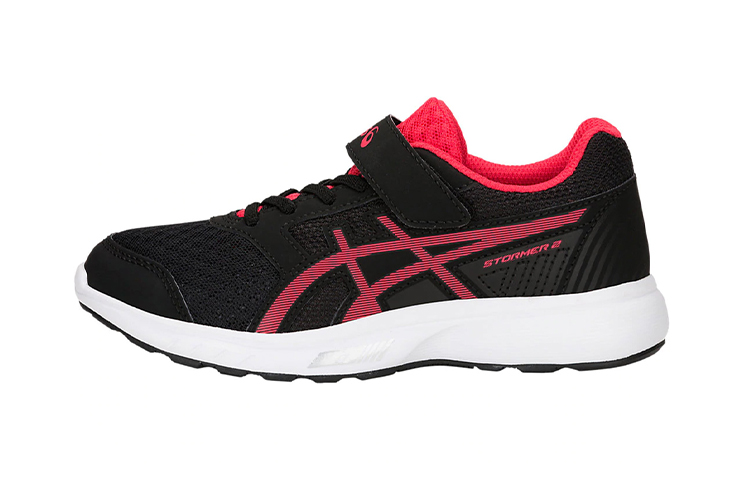 (Preschool) ASICS Stormer 2 'Black Red' C812N-001