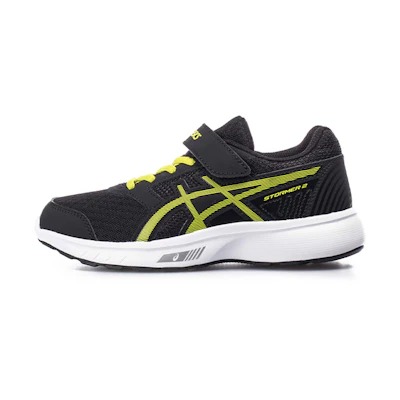 (PS) ASICS Stormer 2 'Black Yellow'